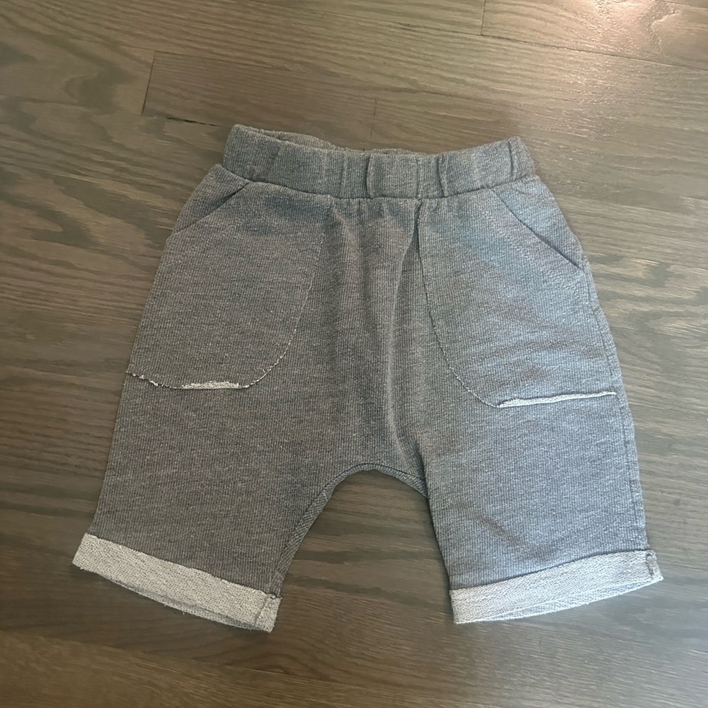 Cozy Gray Kids Shorts